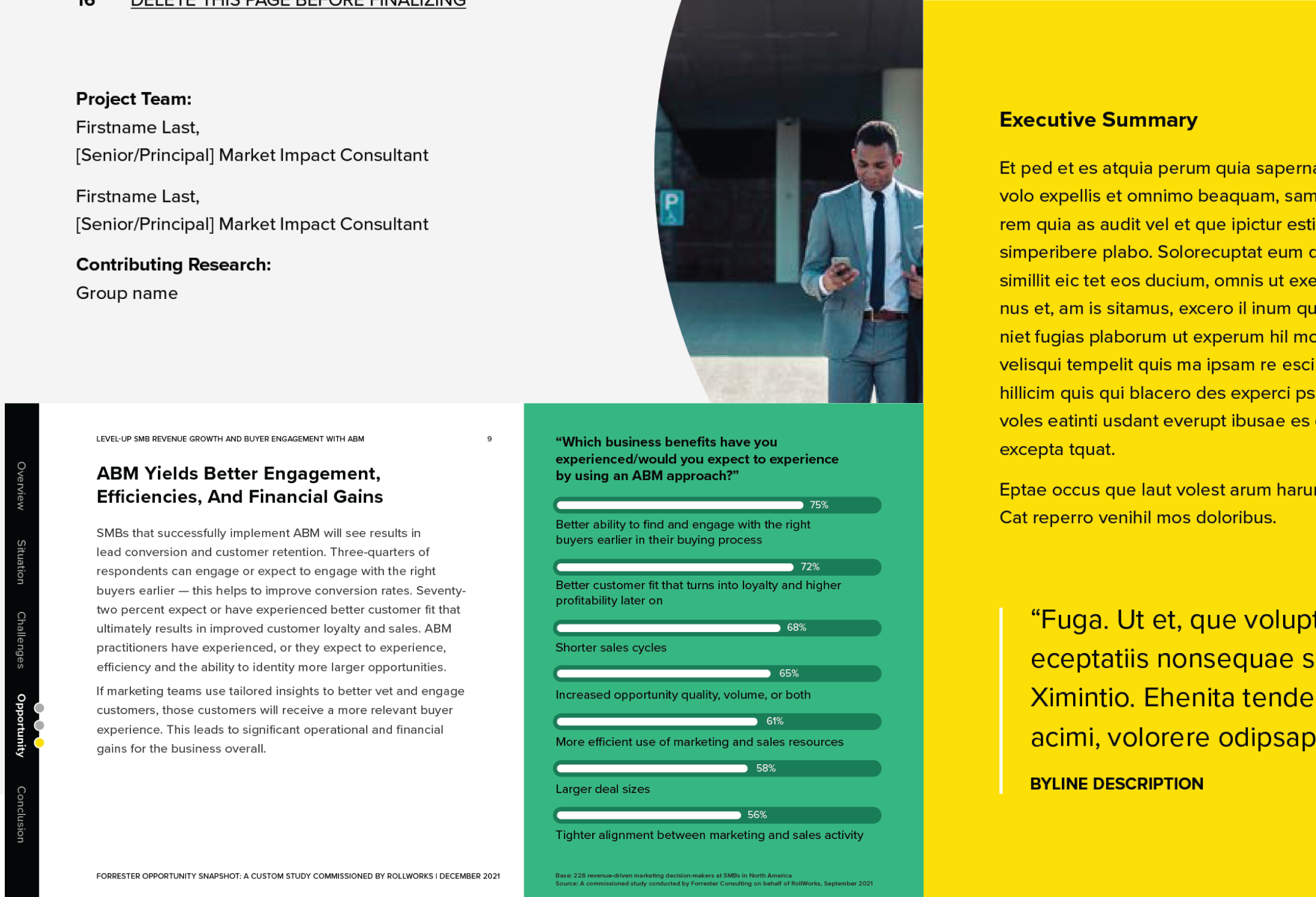 A collection of graphics created for Forrester whitepapers